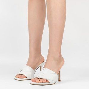 Women's Sandals Square Toe Stiletto Heel Cushioned Classic Sandals Everyday Wear